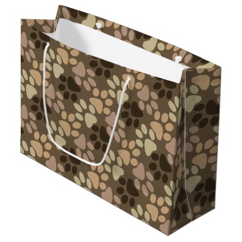 Paw Print Design Large Gift Bag