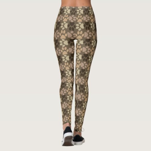 Paw Print Design Leggings