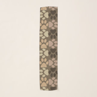 Paw Print Design Scarf