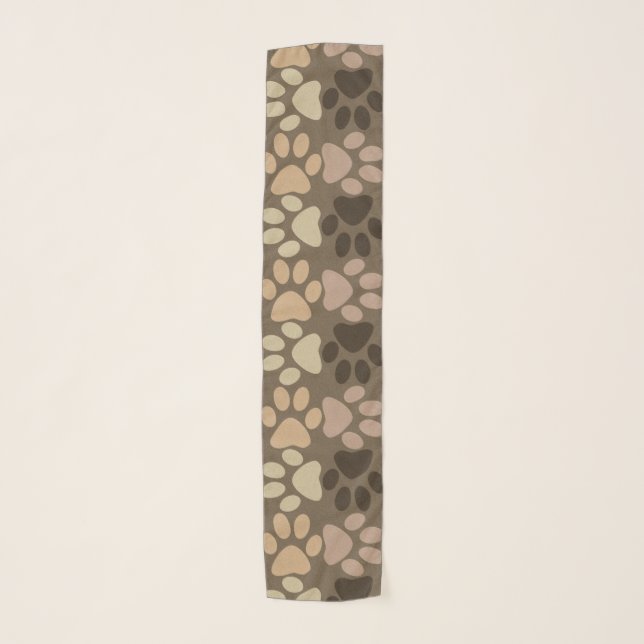 Paw Print Design Scarf (Front)