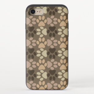 Paw Print Design iPhone 8/7 Slider Case