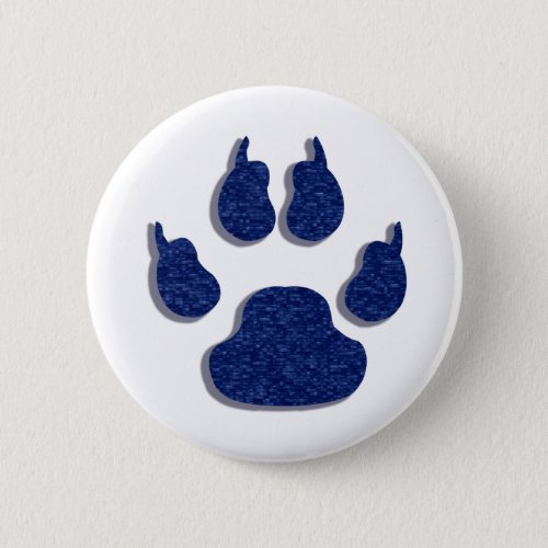 Paw Print Dog Canine Button