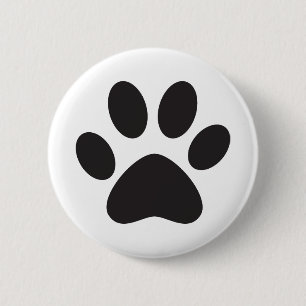 Paw Print Dog Cat Animal Pet Foot Puppy Button