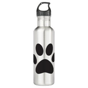 Paw Print Dog Cat Animal Pet Foot Puppy Stainless Steel Water Bottle