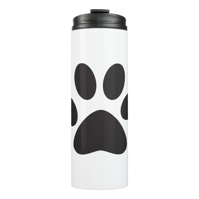 Paw Print Dog Cat Animal Pet Foot Puppy Thermal Tumbler (Front)