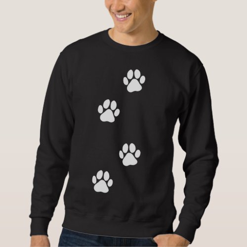 Paw Print Dog Cat Pet Lover Sweatshirt