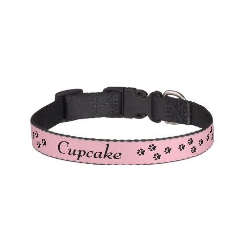 Paw Print Dog Collar