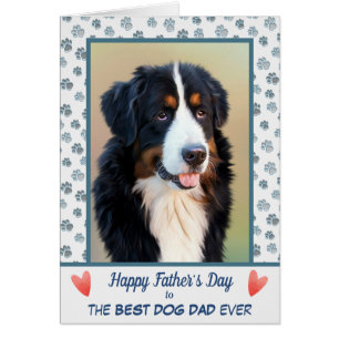 Paw Print Dog Dad Photo Template Father's Day