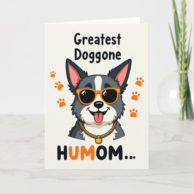 Paw Print Dog Humom Card (Front)