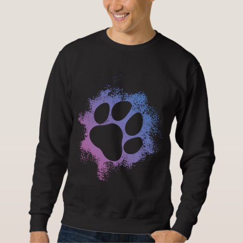 Paw Print Dog Lover Dog Sweatshirt
