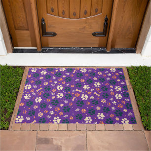 Paw Print Doormat for Pet Lovers