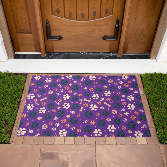 Paw Print Doormat for Pet Lovers (Outdoor)