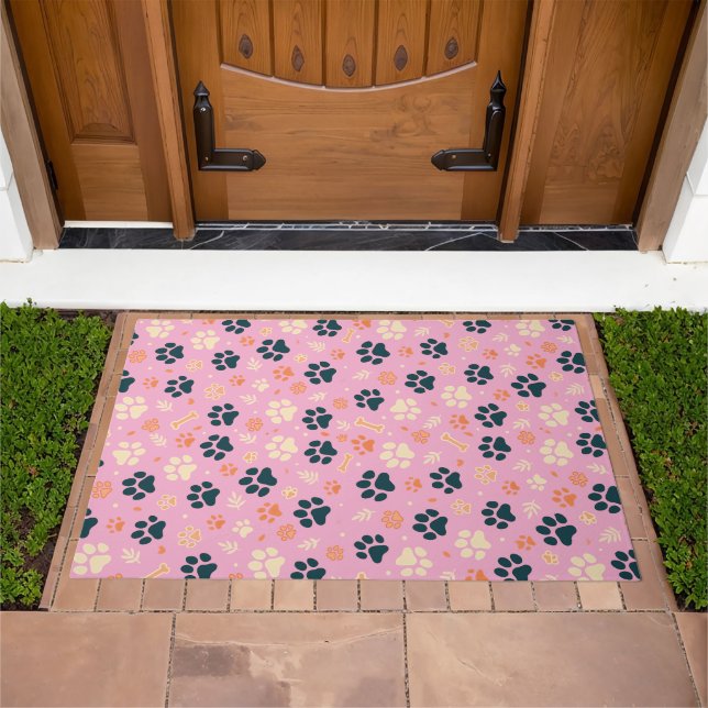 Paw Print Doormat for Pet Lovers (Outdoor)