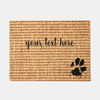 Paw Print Doormat - Personalized Doormat - Dog Paw