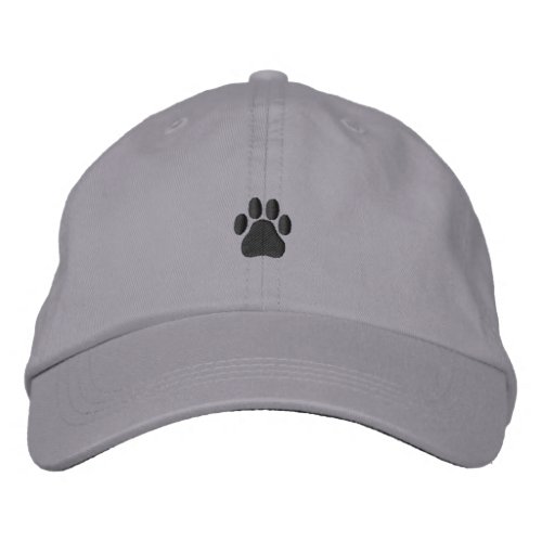 Paw Print Embroidered Baseball Cap