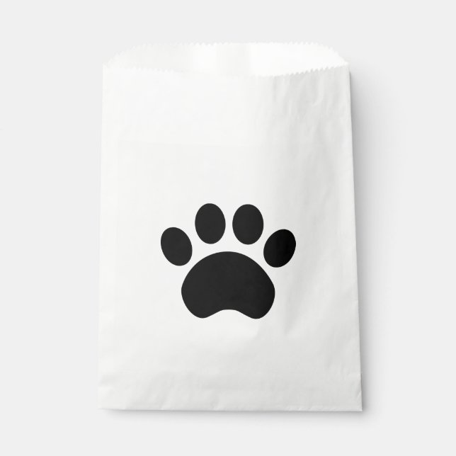 Paw Print Favor Bag (Front)