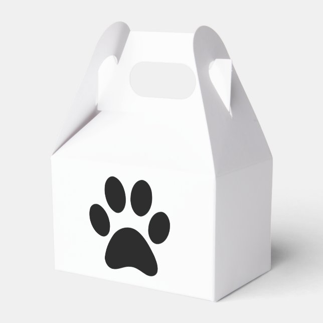 PAW PRINT FAVOR BOXES (Front Side)