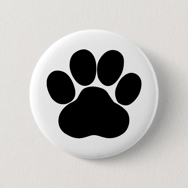 Paw Print for Pet Lover Button (Front)