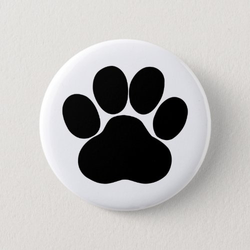Paw Print for Pet Lover Button