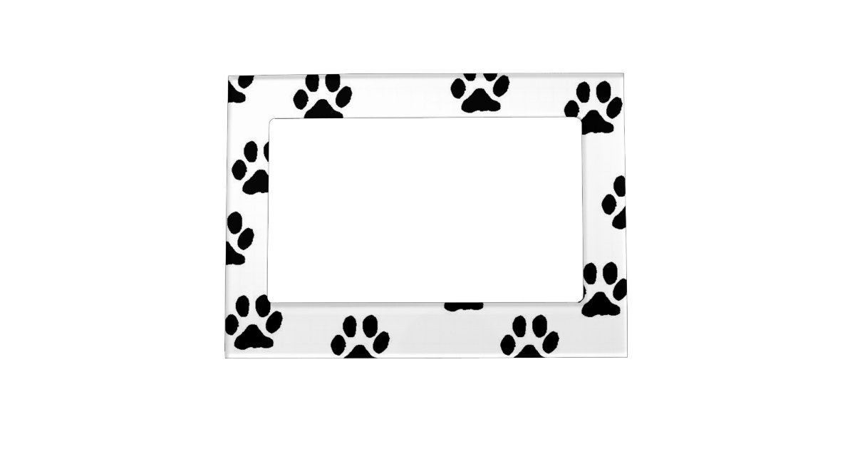 Paw Print Frame Zazzle 