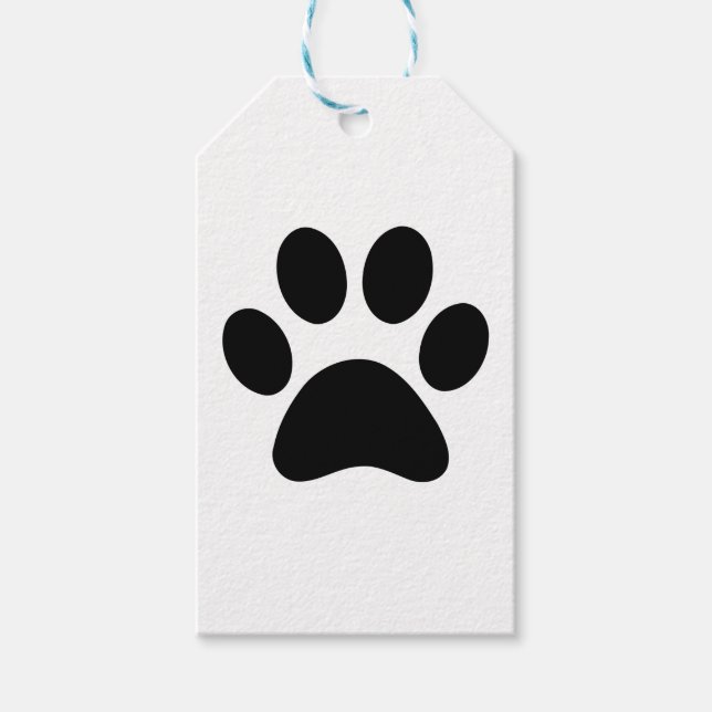 PAW PRINT GIFT TAGS (Front)