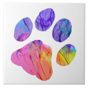Paw Print - Gifts for Dog Lovers Ceramic Tile