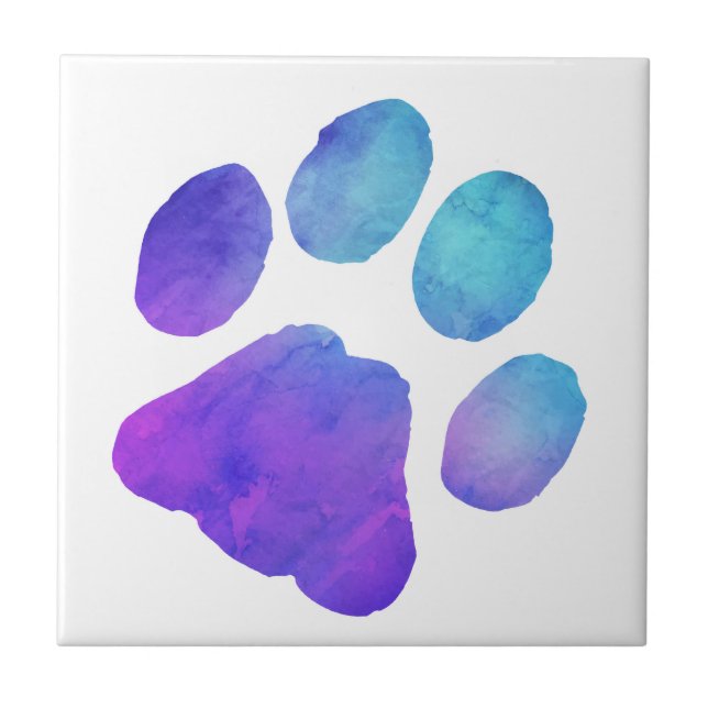 Paw Print - Gifts for Dog Lovers Ceramic Tile (Front)