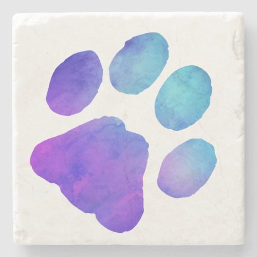 Paw Print _ Gifts for Dog Lovers Stone Coaster