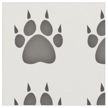 Paw Print Graphic Fabric by PaintedDreamsDesigns at Zazzle