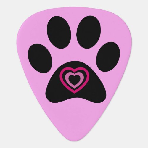 Paw Print Guitar Pick