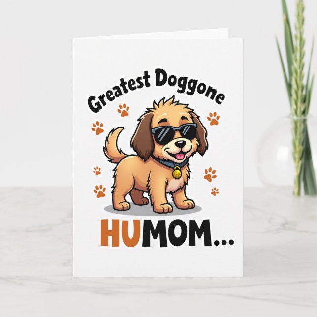 Paw Print Happy Dog Card (Front)