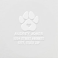 Paw Print Heart Address
