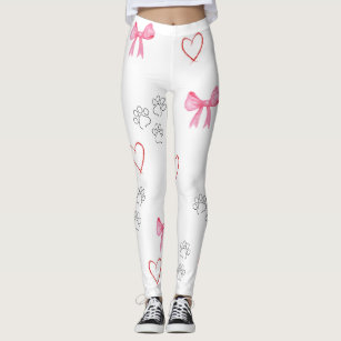 Paw print leggings with ombre dye