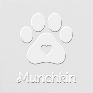 Paw Print Heart Custom Name Embosser