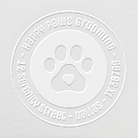 Paw Print Heart Grooming Business Address