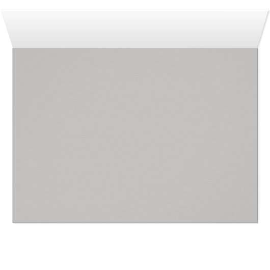 Paw print heart silhouette greeting card (Inside Horizontal (Bottom))