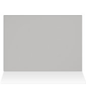 Paw print heart silhouette greeting card (Inside Horizontal (Top))