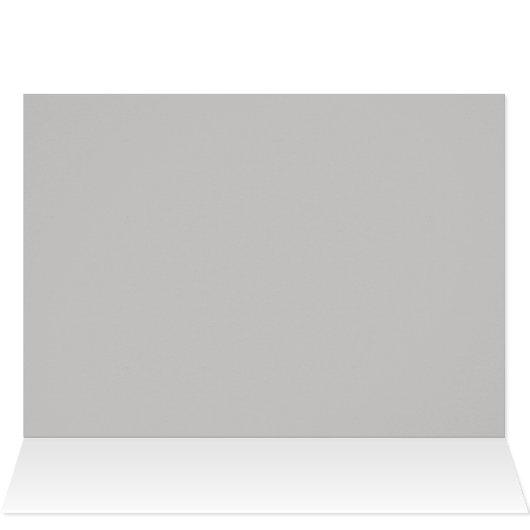 Paw print heart silhouette greeting card (Inside Horizontal (Top))