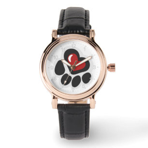 Paw print hearth - Choose background color Watch