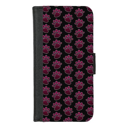 Paw Print Iphone 8/7 Wallet Case