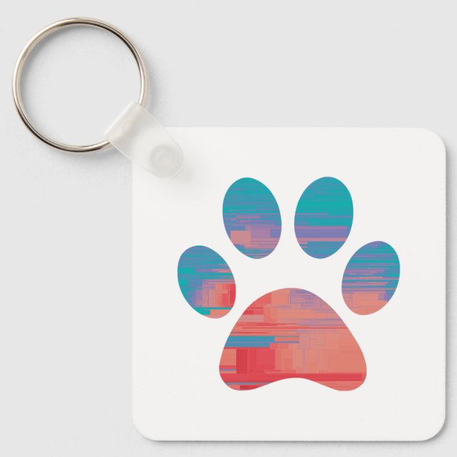 Paw Print             Keychain (Front)