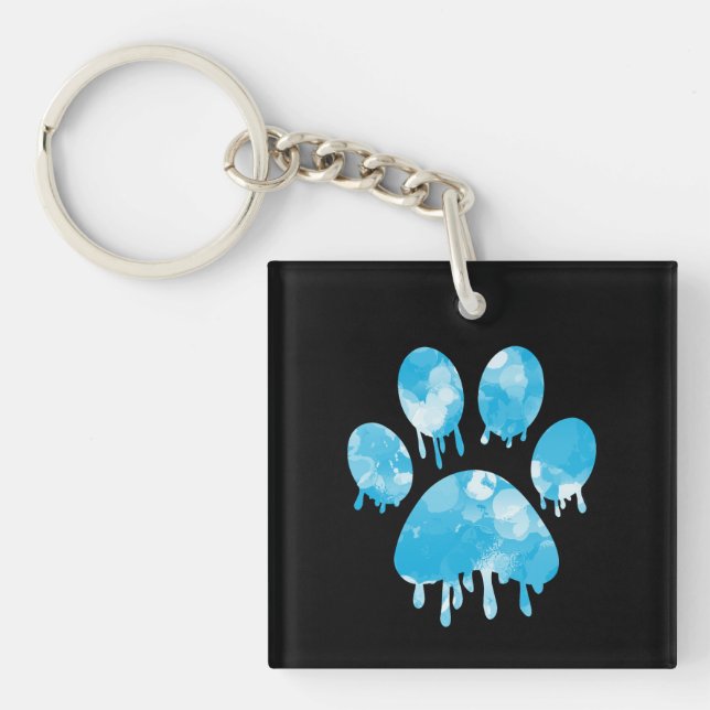Paw Print          Keychain (Front)