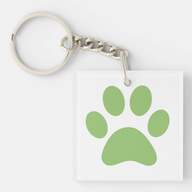 Paw Print   Keychain (Front)