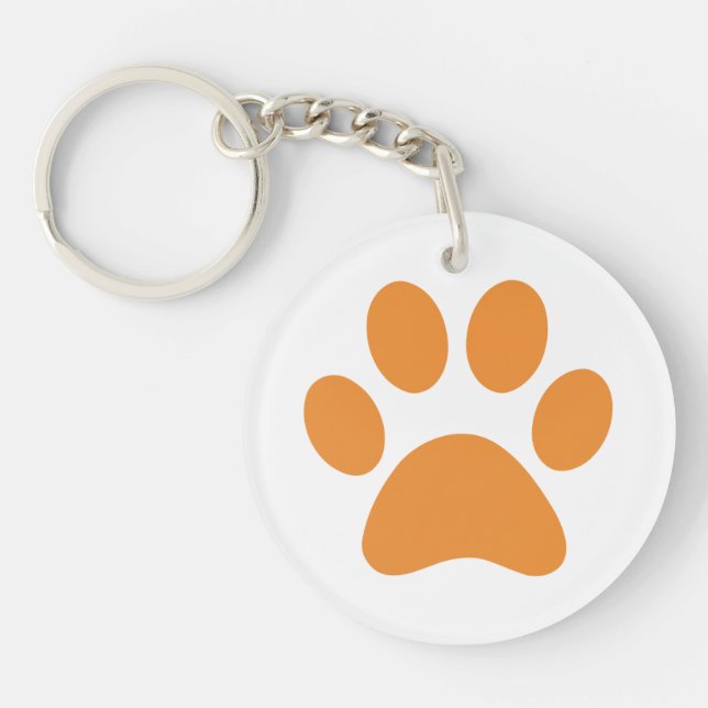 Paw Print    Keychain (Front)