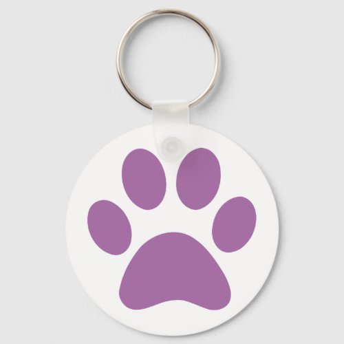 Paw Print Keychain