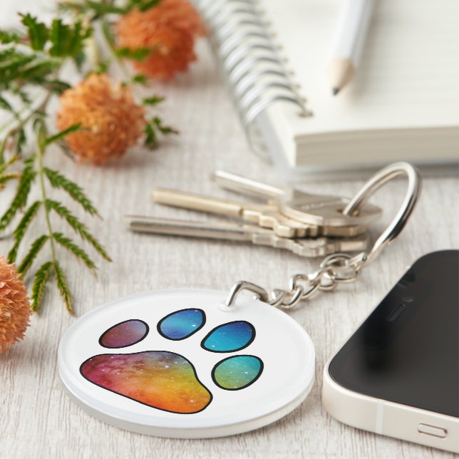 Paw Print Keychain (Front Right)