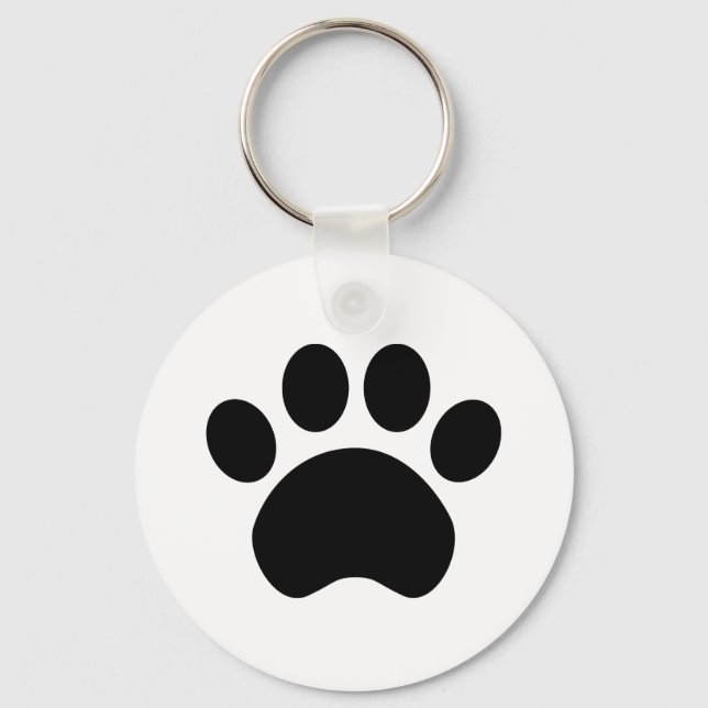 Paw Print Keychain Button (Front)