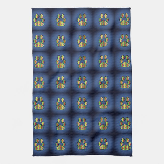 Paw Print Kitchen Towel (Vertical)