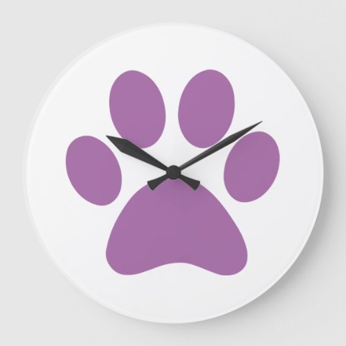 Paw Print   Large Clock