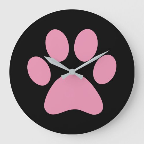 Paw Print      Large Clock